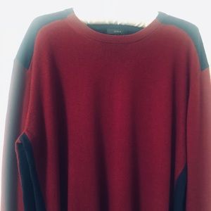 J Crew Color Block Merino Wool Tunic Sweater